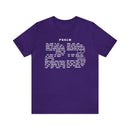 Psalm 23 T-Shirt - Inspirational Christian Apparel with 23rd Psalm Text Design in White Lettering - Encore2woTeam PurpleS