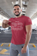 Psalm 23 T-Shirt - Inspirational Christian Apparel with 23rd Psalm Text Design in White Lettering - Encore2woTrue RoyalS