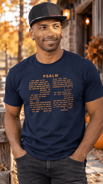 Psalm 23 Thanksgiving T-Shirt – Faith, Gratitude & God's Goodness - Encore2woBlackL