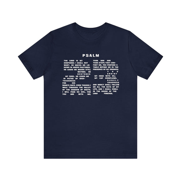 Psalm 23 'The Lord is My Shepherd' T-Shirt - Encore2woNavyS