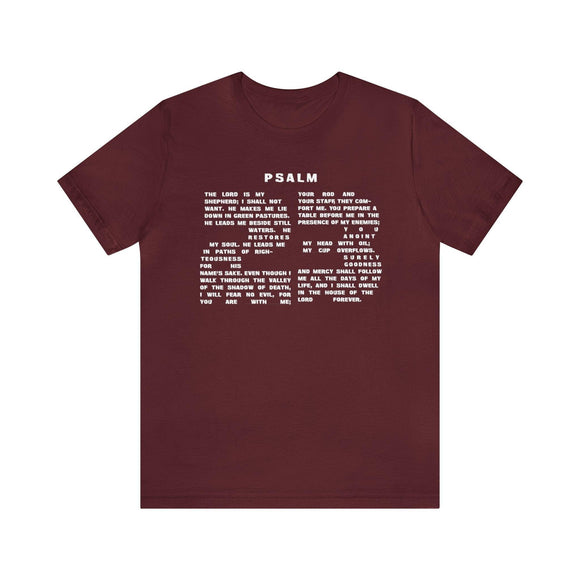Psalm 23 'The Lord is My Shepherd' T-Shirt - Encore2woMaroonS