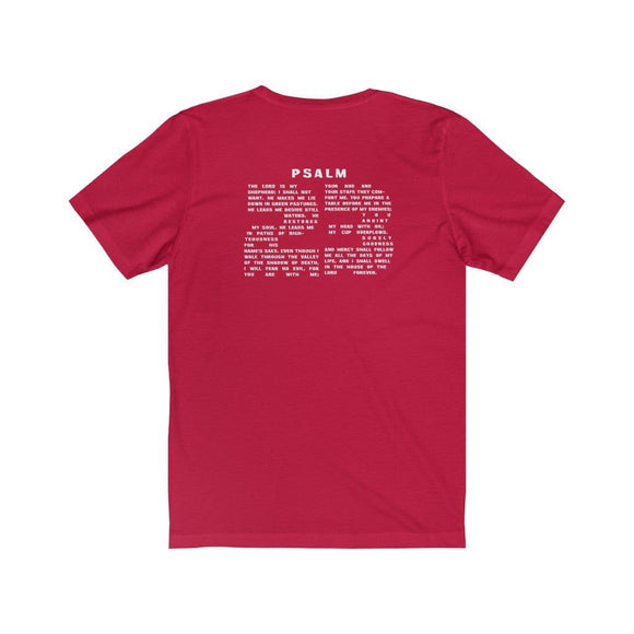 Psalm 23 Verse Backprint Unisex T-Shirt - Encore2woRedS