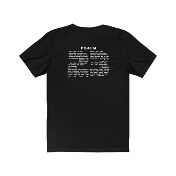 Psalm 23 Verse Backprint Unisex T-Shirt - Encore2woBlackS