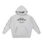 Psalm 23:4 For You Are With Me Christian Oversized Fleece Hoodie - Encore2woFlower GrayS