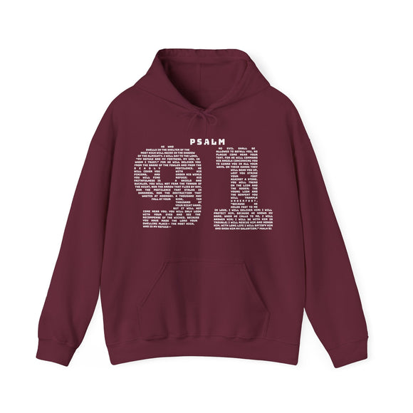 Psalm 91 Scripture Hoodie My Refuge and Fortress Faith Sweatshirt - Encore2woHeliconiaS