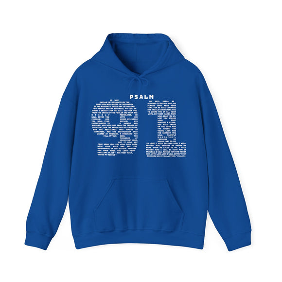 Psalm 91 Scripture Hoodie My Refuge and Fortress Faith Sweatshirt - Encore2woHeliconiaS