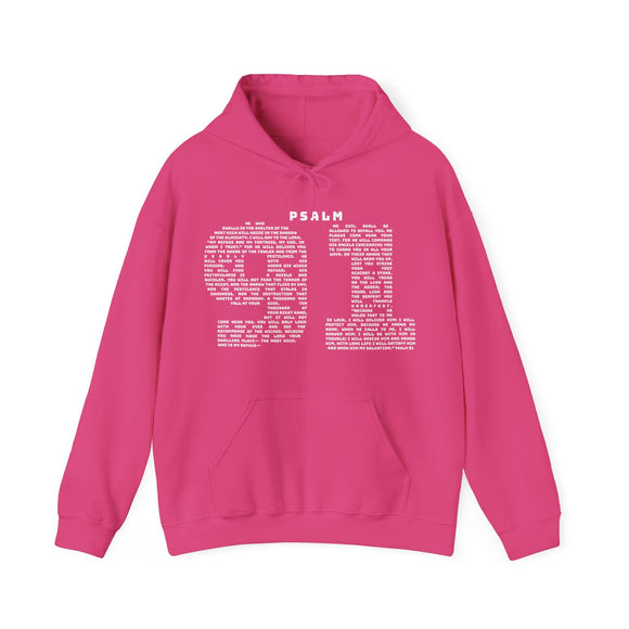 Psalm 91 Scripture Hoodie My Refuge and Fortress Faith Sweatshirt - Encore2woHeliconiaS