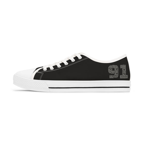Psalm 91 The Lord Is My Refuge Sneakers Faith Inspired Low Top Shoes - Encore2woUS 5.5White sole