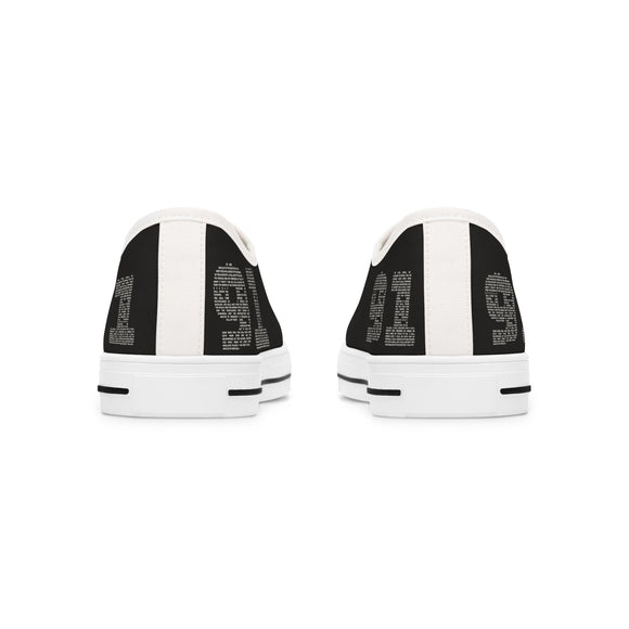 Psalm 91 The Lord Is My Refuge Sneakers Faith Inspired Low Top Shoes - Encore2woUS 5.5White sole
