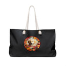 Puppy Love Weekender Bag with Golden Retriever Pup in Blooming Garden - Encore2wo24" × 13"