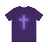 Purple Cross Unisex Short Sleeve T-Shirt - Encore2woTeam PurpleS