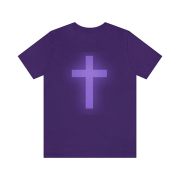Purple Cross Unisex Short Sleeve T-Shirt - Encore2woTeam PurpleS