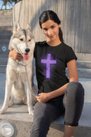 Purple Cross Unisex Short Sleeve T-Shirt - Encore2woTeam PurpleS