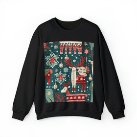 Reindeer 'I'm Not So Ugly' Ugly Christmas Sweater Unisex Heavy Blend™ Sweatshirt - Encore2woSBlack