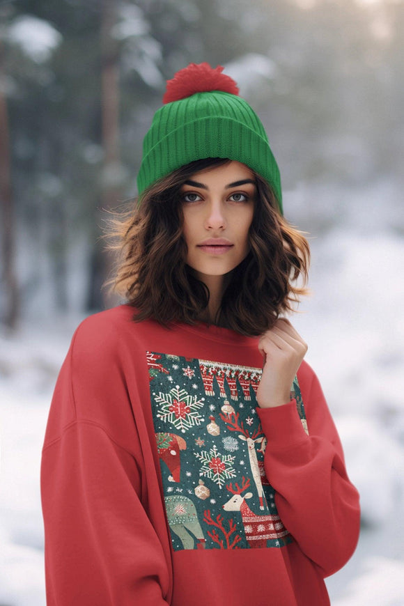 Reindeer 'I'm Not So Ugly' Unisex Christmas Sweatshirt - Encore2woSIrish Green