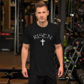 Risen Unisex Short - Sleeve T-Shirt - Black - Encore2woXS
