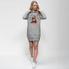Santa Chillin Premium Hoodie Dress for Women - Encore2woLight GreyXS