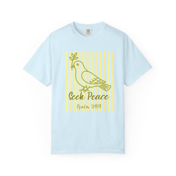 Seek Peace Comfort Colors Dove T-Shirt - Encore2woBlossomS