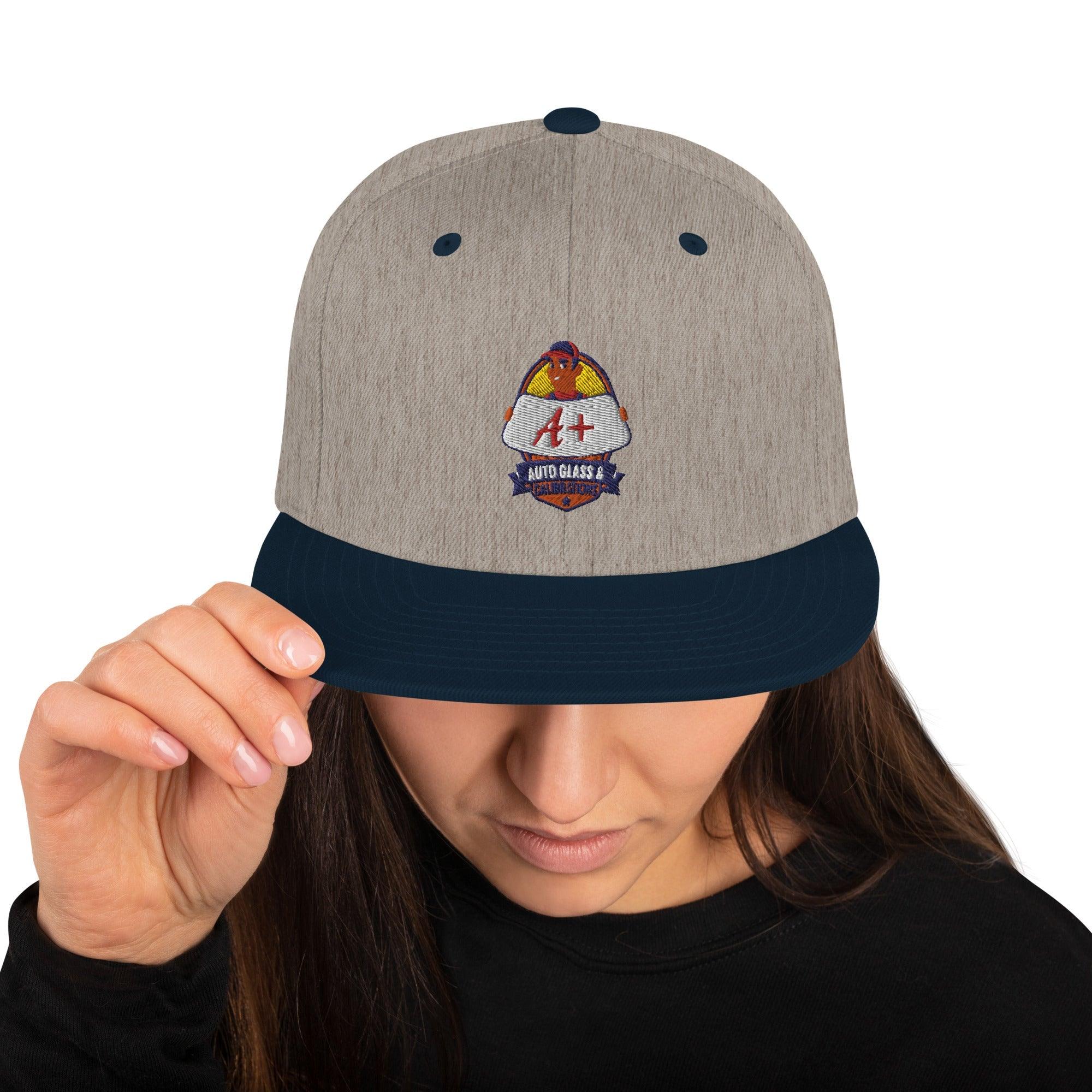 Snapback Hat - Encore2woHeather Grey/ Navy