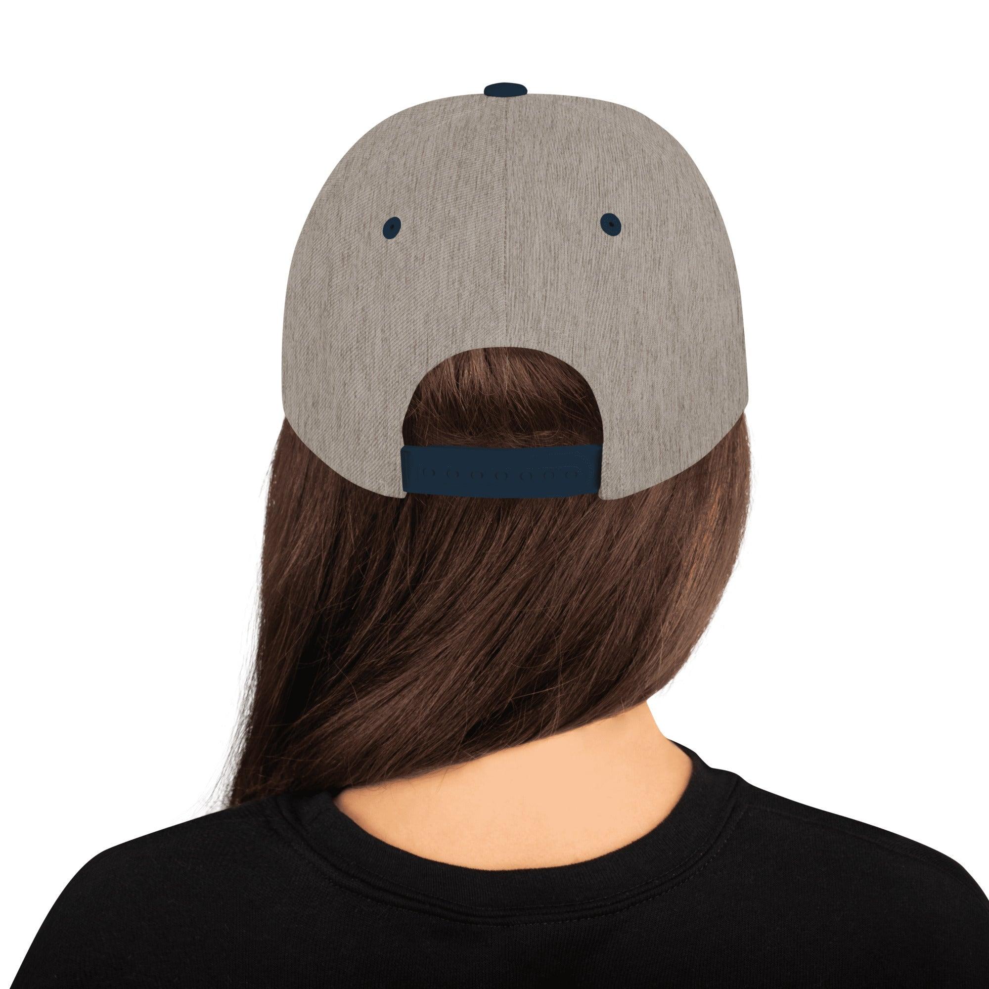 Snapback Hat - Encore2woHeather Grey/ Navy