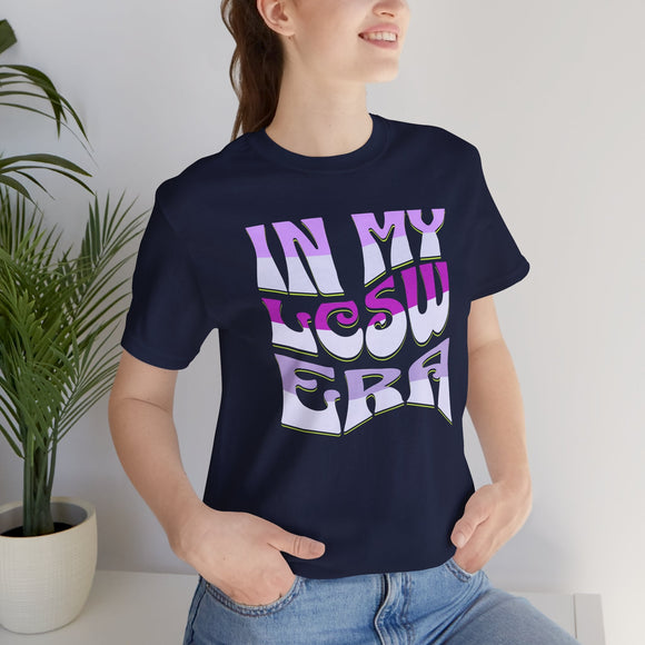 Social Worker In My Era Graphic Tee Trendy Career Appreciation Shirt - Encore2woTeam PurpleS