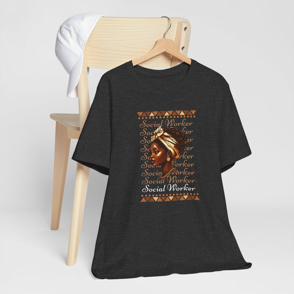 Social Worker Inspirational Activist Tee Empowering Career Gift Shirt - Encore2woDark Grey HeatherS