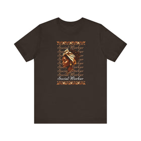 Social Worker Inspirational Activist Tee Empowering Career Gift Shirt - Encore2woBrownS