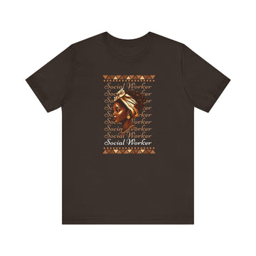 Social Worker Inspirational Activist Tee Empowering Career Gift Shirt - Encore2woBrownS