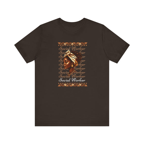 Social Worker Inspirational Activist Tee Empowering Career Gift Shirt - Encore2woBrownS