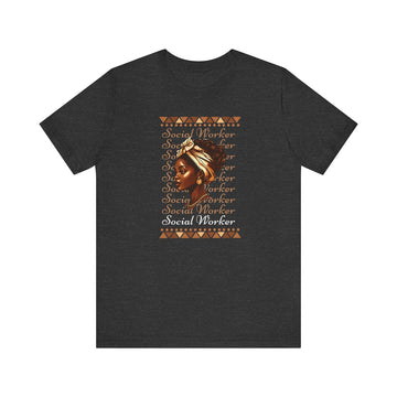 Social Worker Inspirational Activist Tee Empowering Career Gift Shirt - Encore2woDark Grey HeatherS