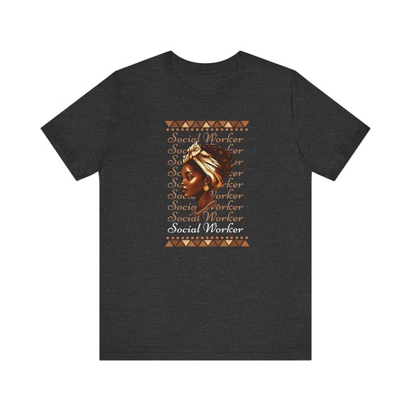Social Worker Inspirational Activist Tee Empowering Career Gift Shirt - Encore2woDark Grey HeatherS