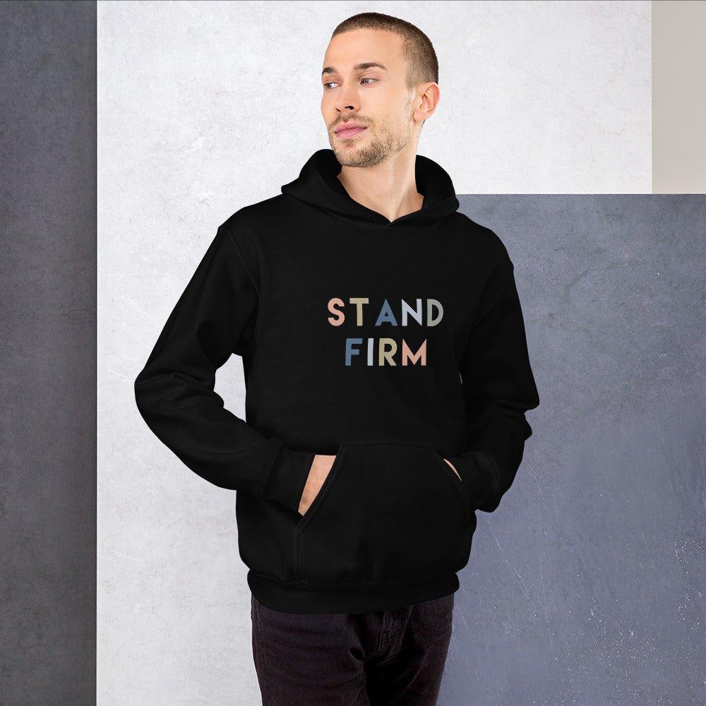 Stand Firm Hoodie | Inspirational Apparel | Christian Clothing - Encore2woBlackS