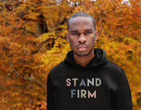 Stand Firm Hoodie | Inspirational Apparel | Christian Clothing - Encore2woBlackS