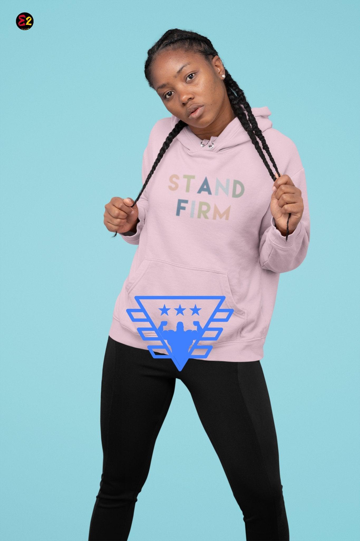 Stand Firm Hoodie | Inspirational Apparel | Christian Clothing - Encore2woBlackS