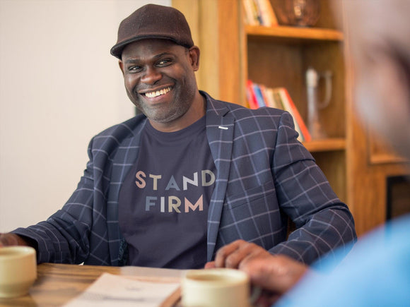 Stand Firm T-Shirt | Inspirational Tee | Christian Clothing - Encore2woNavyXS