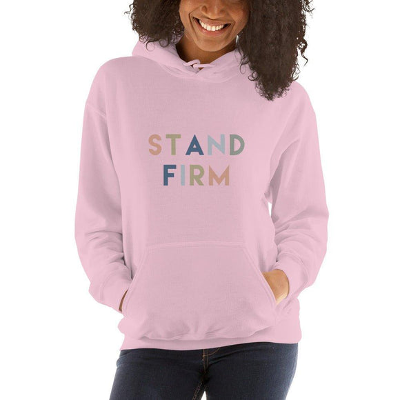 Stand Firm Unisex Hoodie – I Corinthians 16:13 - Encore2woLight PinkS