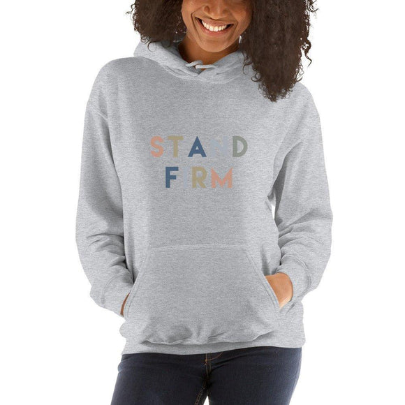 Stand Firm Unisex Hoodie – I Corinthians 16:13 - Encore2woSport GreyS