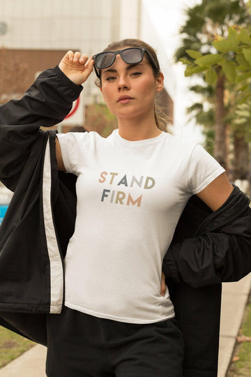 Stand Firm Unisex T-Shirt - I Corinthians 16:13 - Encore2woWhiteXS