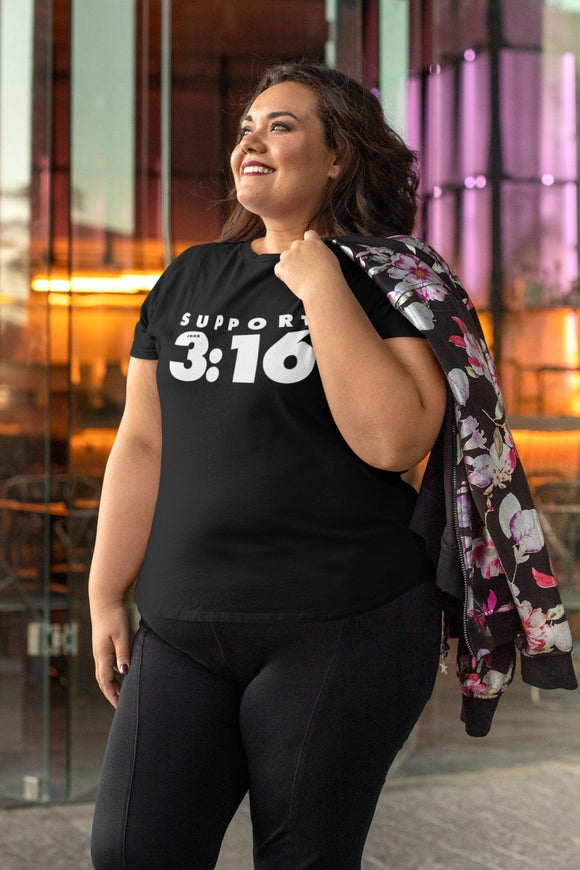 Support 3:16 (John) T-Shirt - Encore2woRedXS