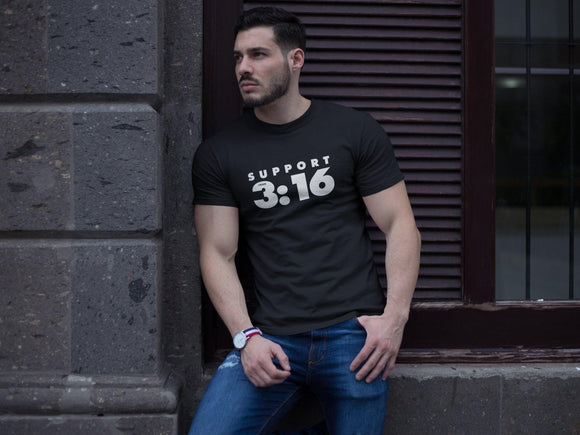 Support 3:16 (John) T-Shirt - Encore2woRedXS