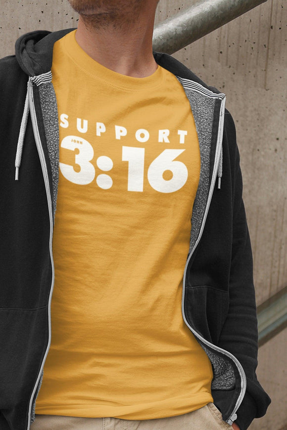 Support 3:16 (John) T-Shirt - Encore2woRedXS