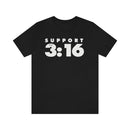 Support 3:16 (John) T-Shirt - Encore2woBlackL