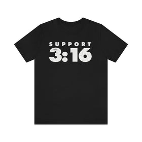 Support 3:16 (John) T-Shirt - Encore2woBlackL