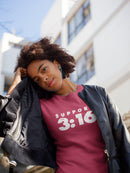 Support 3:16 (John) T-Shirt - Encore2woRedXS