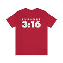 Support 3:16 (John) T-Shirt - Encore2woRedXS