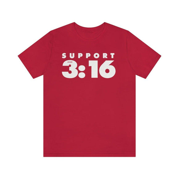 Support 3:16 (John) T-Shirt - Encore2woRedXS