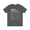 Suspicion Facts Nutrition Label Fauci Tee - Encore2woAsphaltS