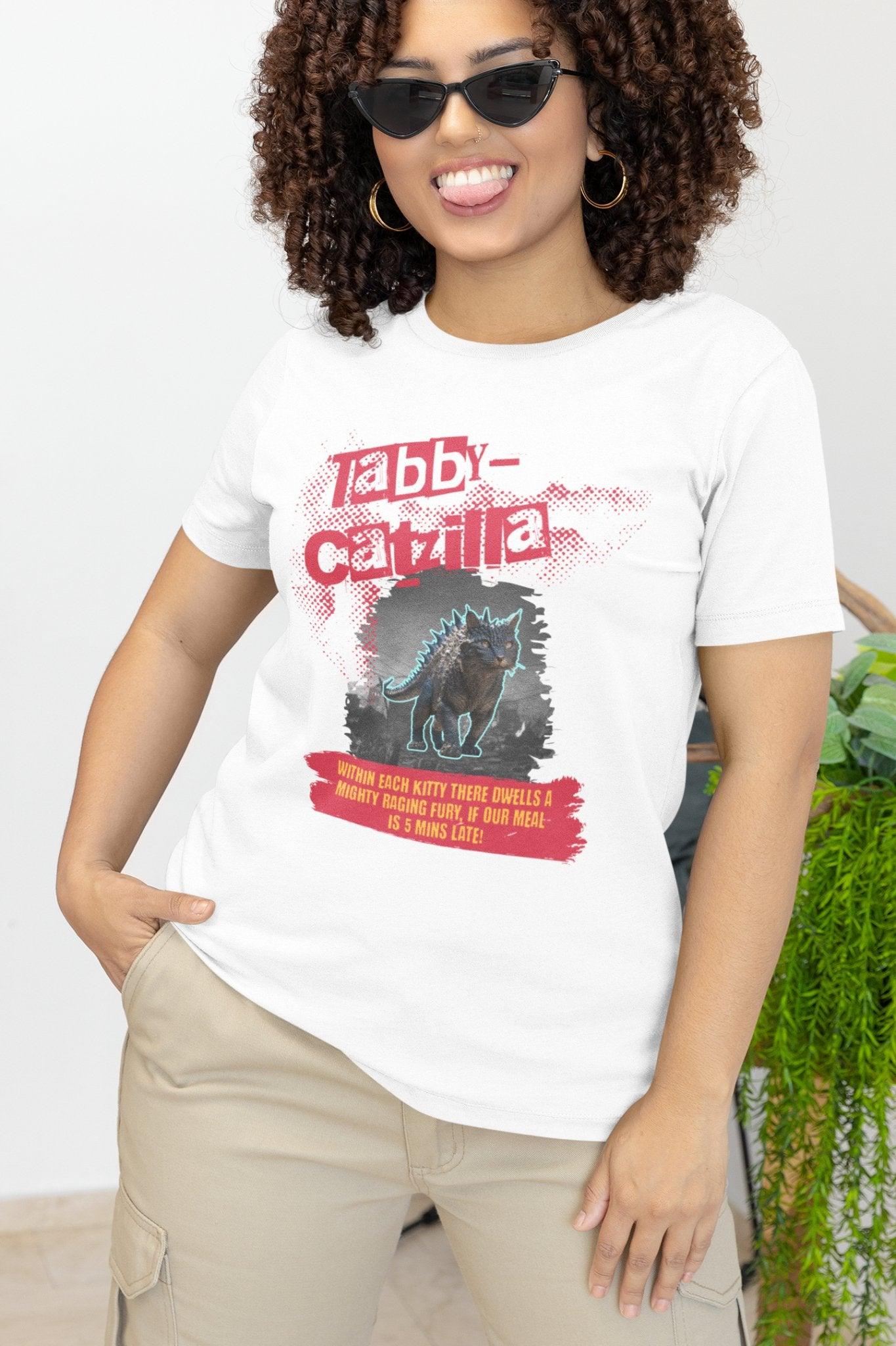 TabbyCatZilla Funny, based on God - Zilla Character T - Shirt - Encore2woWhiteS