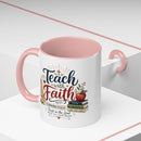 Teach with Faith Proverbs 3:5-6 Christian Teacher Mug – 11 oz - Encore2wo11ozMaroon