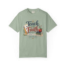 Teach with Faith T-Shirt — Christian Teacher Tee with Proverbs 3:5 Design - Encore2woBlossomS